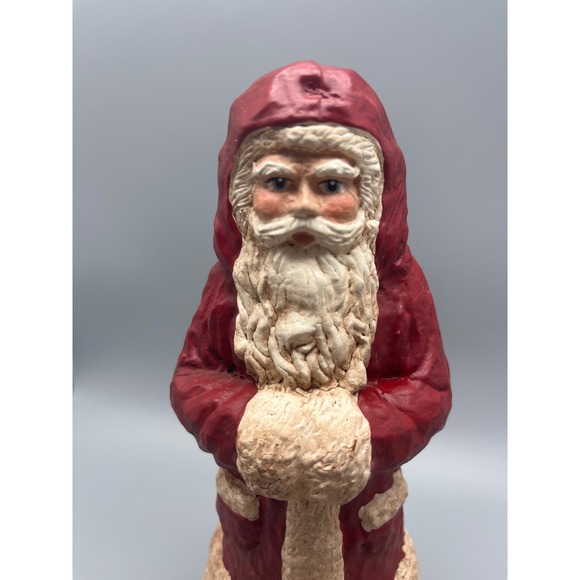 Vtg Hand Carved Hand Painted Wooden Dutch German Santa Clause‎ Wood Works VA - Picture 2 of 9